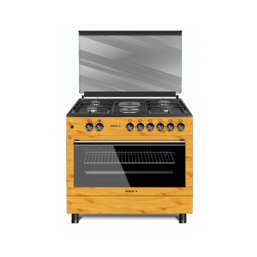 Bruhm GAS COOKER 90*60 WOODEN FINISH